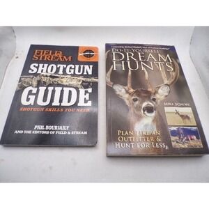 Field & Stream Shotgun Guide and DIY Dream Hunts Hunting Book Lot of 2 Softcover